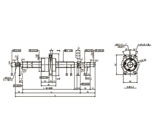 69-0541-84 日本精工（NSK） 標準ボールねじ（軸端完成品) 小型機器用