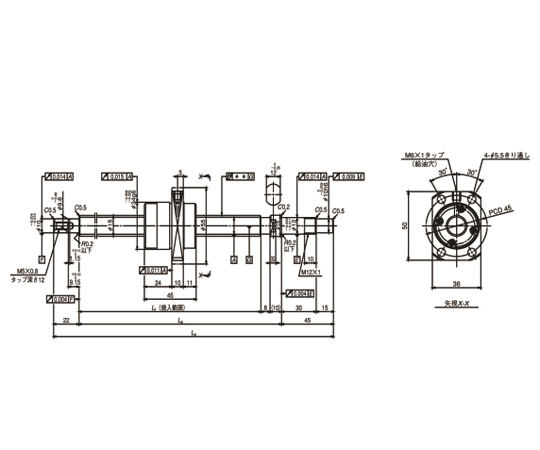 69-0541-93 日本精工（NSK） 標準ボールねじ（軸端完成品) 小型機器用