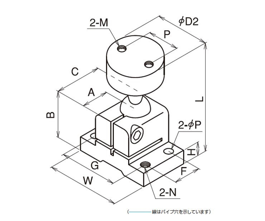 3次元ブラケット 組立品 φ13シリーズ ダイレクトタイプ ネジ取付