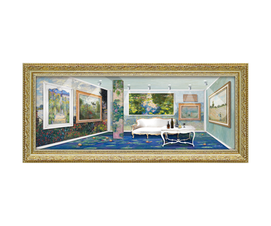 数量限定セール  69-0958-56 ST-18001 ギャラリー」 創多「モネのアート 白石 絵画