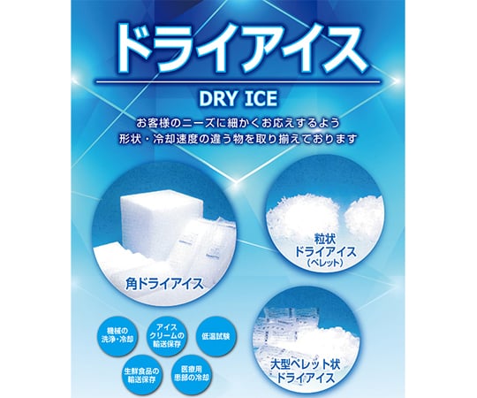 69-1144-51 ドライアイス 10kg（2.0kg×5個入り） DRYICE-10 【AXEL