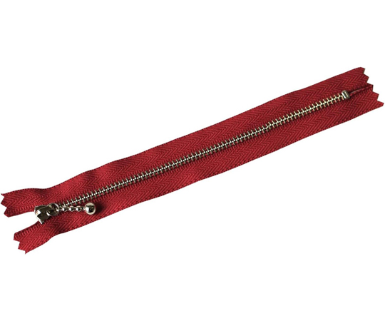 69-1186-46 玉付ファスナー 金具・シルバー 16cm 各1本入10色