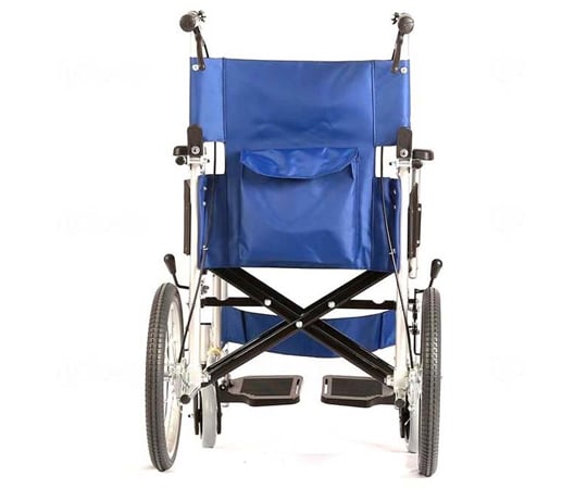 69-1203-61 G style車いす介助型 ブルー 座幅42cm J-102 【AXEL】 アズワン