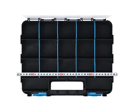 69-1244-21 両面 パーツケース ブルー PAME-706 サイズ：約幅320×奥行