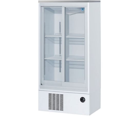 69-1322-07 下置型スライド扉小型冷蔵ショーケース W600×D450×H1105mm