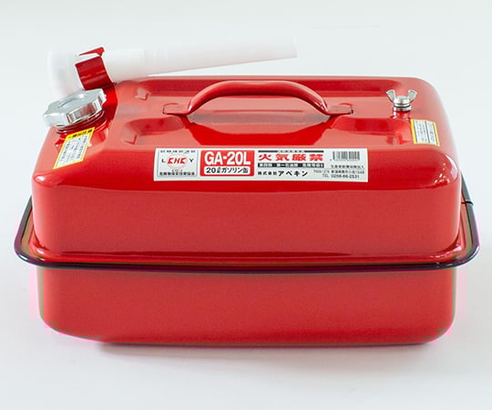 ルサルカデック　赤　12個 69-1578-73 ガソリン携行缶 GA-20L 赤 ZEA-3000-04 【AXEL】 アズワン