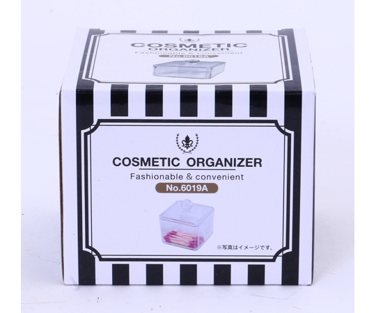 69-1893-37 PSコスメ収納 蓋つき小物入れ 1セット(6個入) 14381 【AXEL