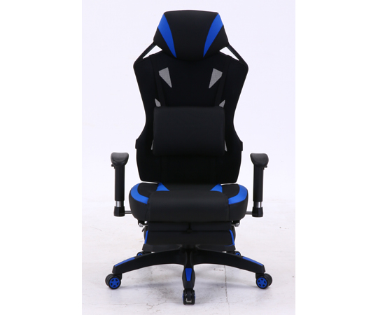 ☆定価86184円☆TRIO　フルフラットメッシュチェア　BK/BR 69-1897-36 メッシュゲーミングチェア レイズ フットレスト付きBL