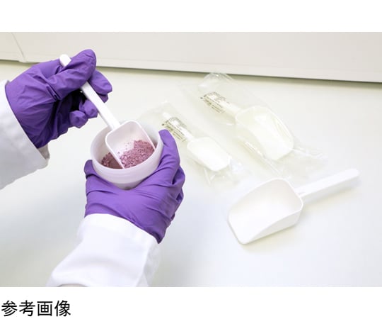 69-2897-29 個装ディスポ スコップ 滅菌 白色 500mL PP 1箱(50本