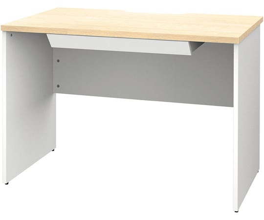 69-2956-86 プラン木製デスク W1000×D600 ナチュラル×ナチュラル脚