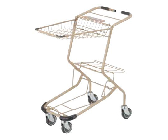 69-3832-30 3個載せショッピングカート（コインロックカート） コイン