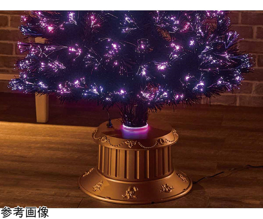 ブラックファイバークリスマスツリー 高さ210×幅100cm　48-31-1-4