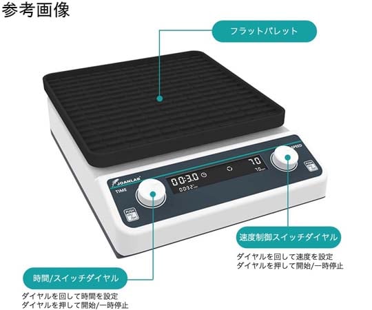 69-3892-21 プレートミキサー 250×250mm 円軌道 OS-20F-J 【AXEL