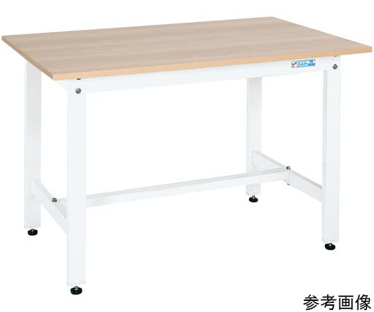 軽量作業台（KKタイプ/耐荷重350kg/木目メラミン天板/H740/固定式） 900×750×740mm　KK-39MKW