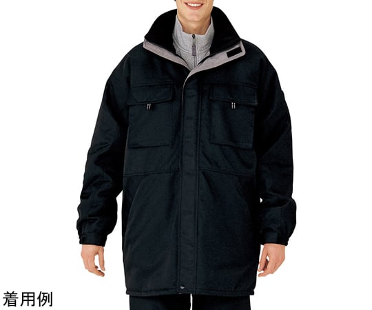 ミドリ安全 極寒防寒防水防風コート M4087 上下セット 4L ネイビー