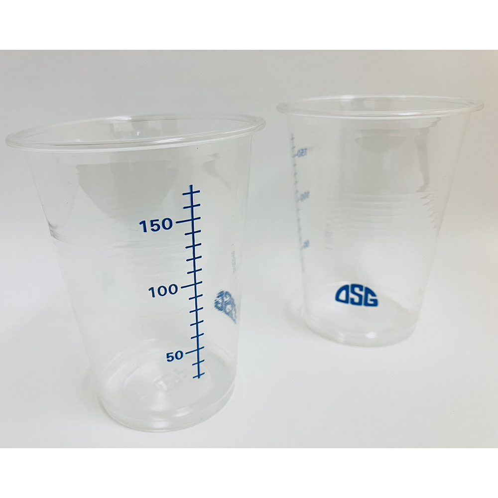 69-4869-03 目盛り付PET製コップ OSG CP72-215G 1袋（100個入） 32-667