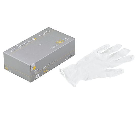 エクセルフィット ニトリル手袋 ホワイト N600 パウダーフリー（100枚