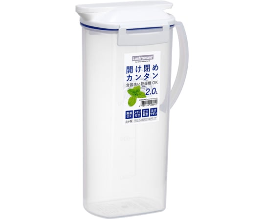 69-5487-01 ピッチャー 2L 冷水筒 耐熱 ワンプッシュ プラスチック K