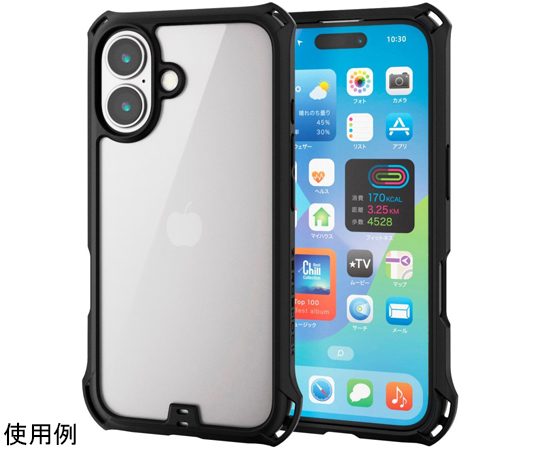 69-5526-85 iPhone 16用ハイブリッドケース ZEROSHOCK
