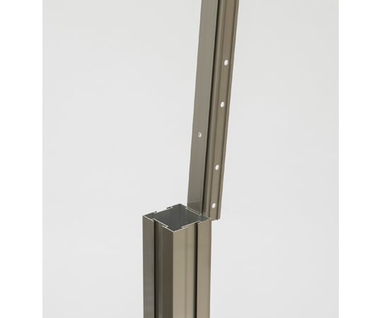 69-5841-93 ホームEX 柱アルミ固定金具 850mm 1組(2本入) HEX-K02