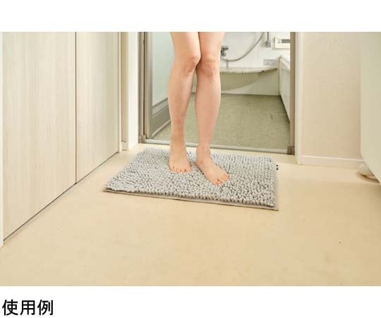 SUSU 抗菌ストロングWバスマットEC グレー 40×60cm　