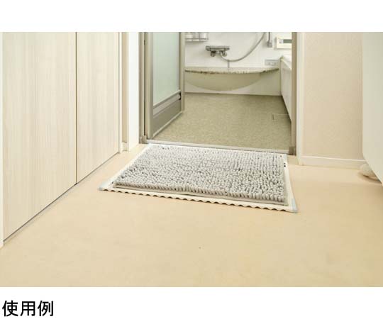 SUSU 抗菌ストロングWバスマットEC グレー 40×60cm　