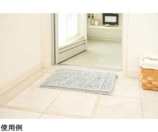 SUSU 抗菌ストロングWバスマットEC グレー 40×60cm　