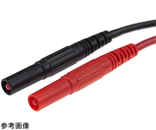 69-5905-72 バナナプラグ オス-メス延長コード 黒 S407A-S408C