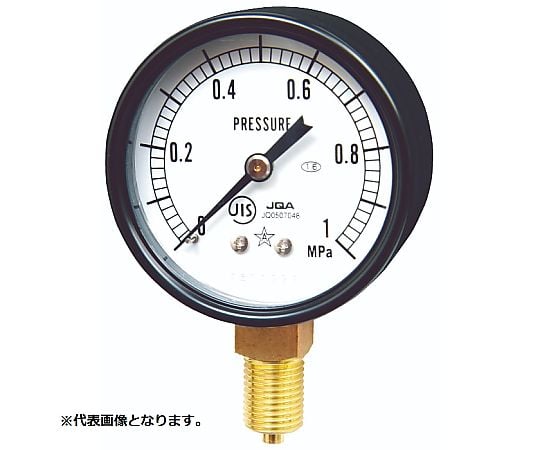 圧力計 69-6039-67 一般圧力計 検査成績書付き（G211-111-0.1MPa） AT1
