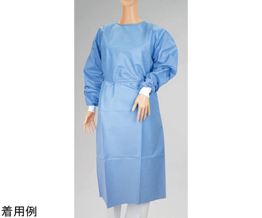 69-6176-07 オオサキアイソレーションガウン SMSⅡN フリー ブルー 1袋