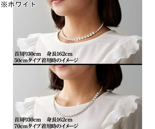美品】コアフォース ループ ホワイト テラ 70 ネックレス - メルカリ