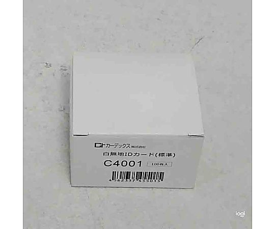 69-6413-91 白無地IDカード （標準） 0.76mm 1箱(100枚入) C4001