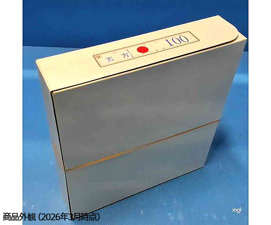 【各種用途】 リボン胸章 五方 赤 1箱(100個入)
