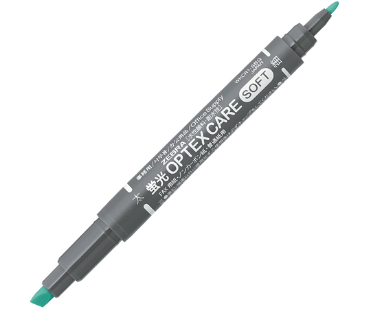 69-6995-29 蛍光オプテックス ケア ソフトブルーグリーン 1箱(10本入