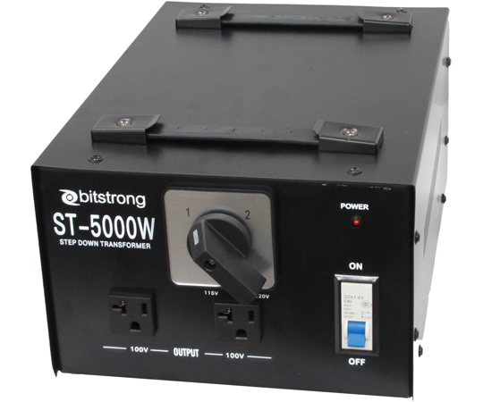 bitstrong 変圧器 100V→220V BS-PW-JST2000E 100V→115V、220V変圧器 BS-PW-JST2000E/M | ビットストロング