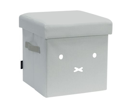 69-7227-63 収納ボックス 収納できるスツール ミッフィー 布 フタ付き