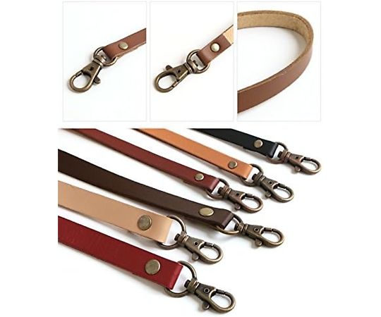 本革持ち手 ショルダー入 10mm巾×全長40cm 金茶