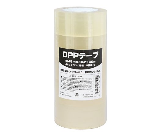 69-7687-69 OPPテープ 透明 48mm幅×100m巻 50巻 002079200
