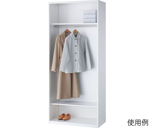 69-7690-63 システム収納庫 ホワイト 900×450×2100mm オープンロッカー 69-7690-63 システム収納庫 ホワイト 900×450×2100mm オープンロッカー