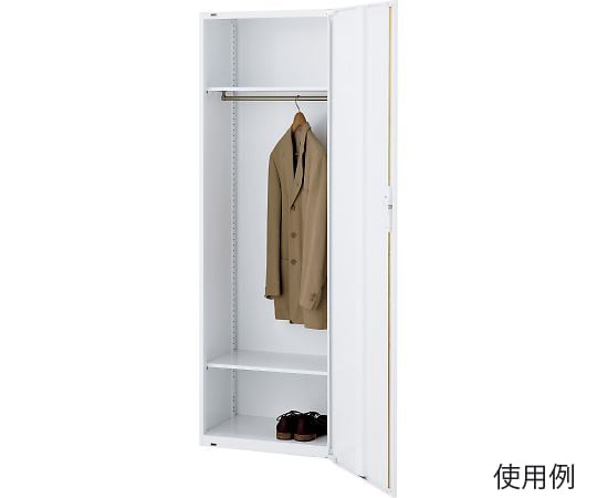 69-7690-72 システム収納庫 ホワイト 600×450×1800mm 片開きロッカー