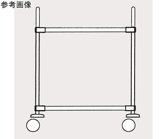 オールマイティカート トップハンドルタイプ（ASC20Tシリーズ）棚2段 1065×459×1075mm　ASC20T-M1070B