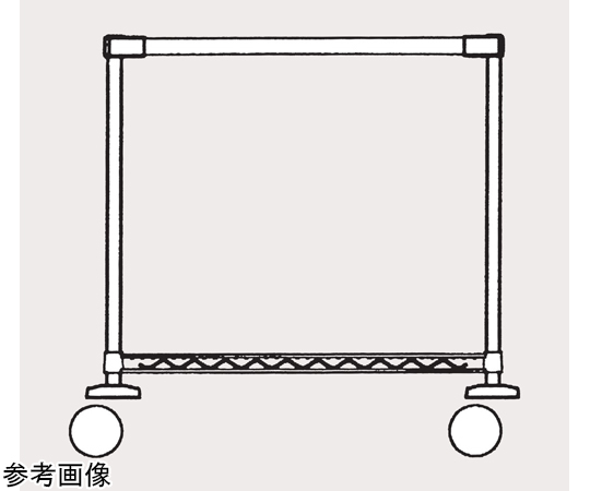 オールマイティカート 標準タイプ（ASC11シリーズ）棚2段 915×459×917mm　ASC11-M910B