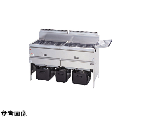 ガスフライヤー（スタンダードシリーズ）二槽式 29.1kW　MGF-30WK-13A