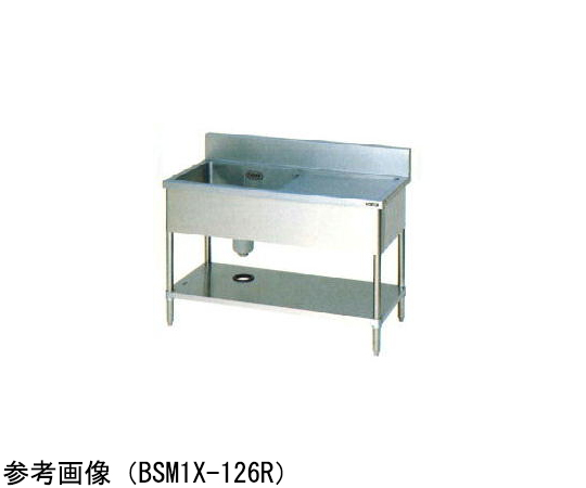 一槽水切付シンク ブリームシリーズ（SUS304）水切り左側 900×450×850mm　BSM1X-094LH