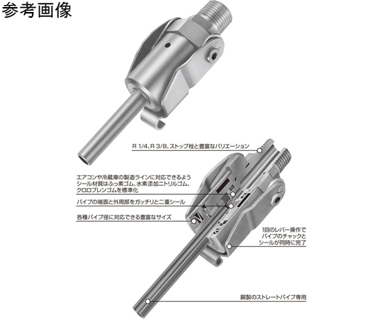 日東工器 パイプカプラ PCV470-2 CR-C308 溶接不要で銅パイプに直接接続が可能！継手「PCVパイプカプラ」 | 日