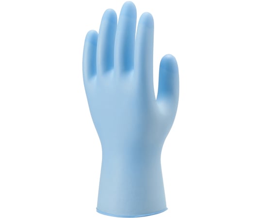 69-8714-78 ニトリルゴム製化学防護手袋 使いきりタイプ L ブルー 1