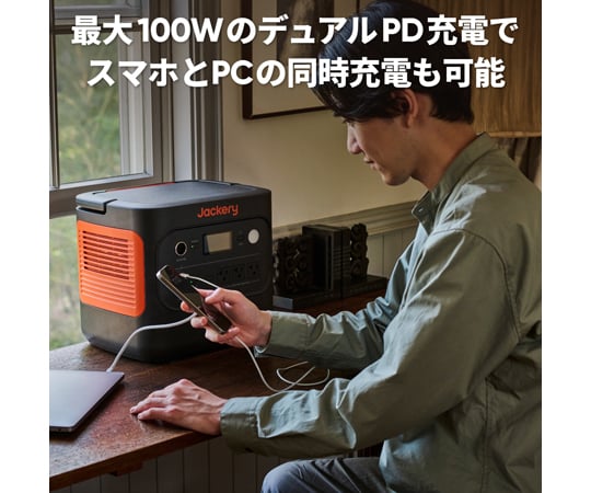 69-8784-47 Jackery ポータブル電源 1800 JE-1800A 【AXEL】 アズワン