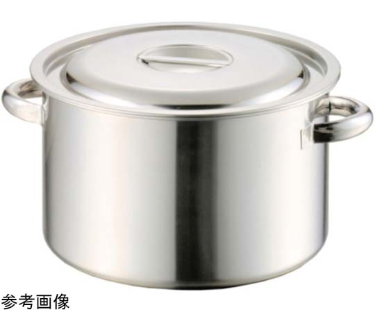 18-8 半寸胴鍋（手付）33cm　