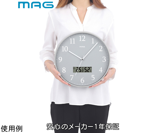69-8791-31 MAG電波アナデジ掛時計 グリージョ W-816 GY-Z