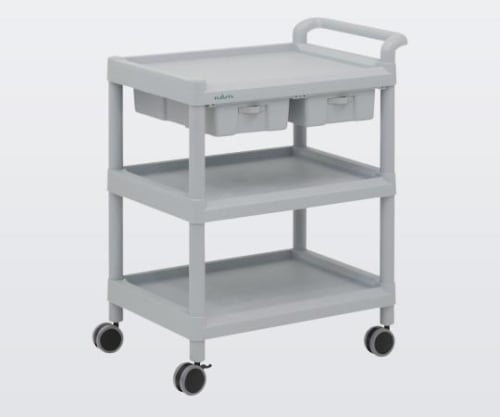 【組立】ナビス(アズワン)7-1085-02モバイルストレージカート３段７０５×４４７×８５０【1個】(as1-7-1085-02)